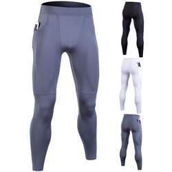 Atacado calças stretch homens-secagem rápida calças de treinamento de fitness esportes execução legging
