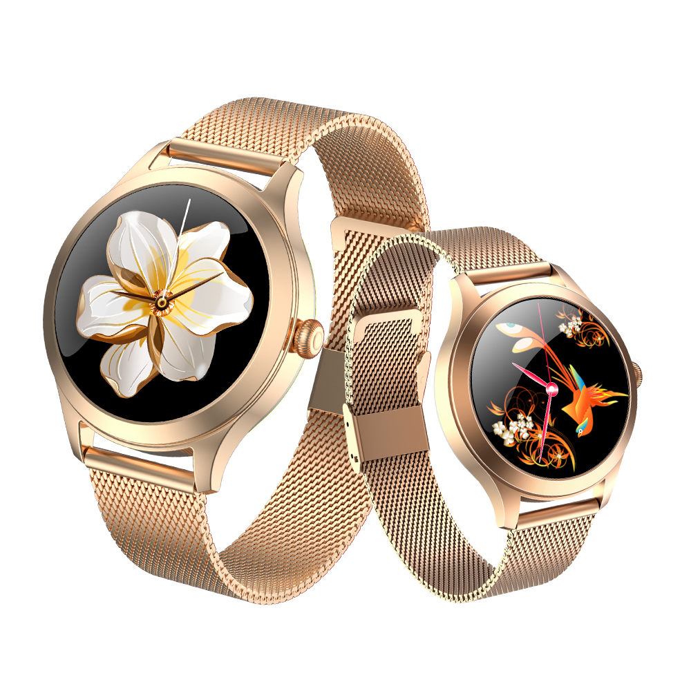 Женские умные часы Kingwear KW10pro, элегантные спортивные водонепроницаемые Смарт-часы из нержавеющей стали IP68, 2021