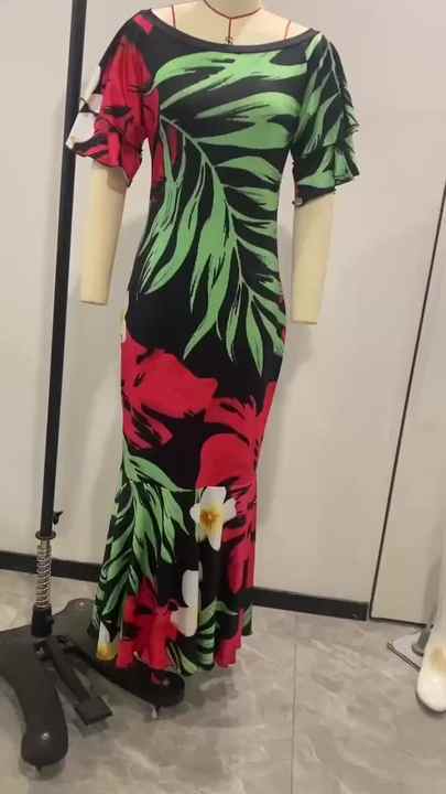 strapless open back dress Lou-Anne Black Hawaiian Sarong Vintage style Dress Vintage Dress