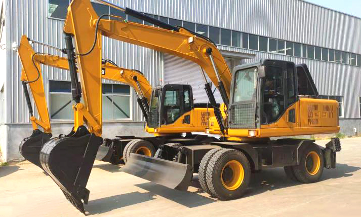 Chinese Cheap Price Hydraulic 12 Ton Wheel Excavator For Sale
