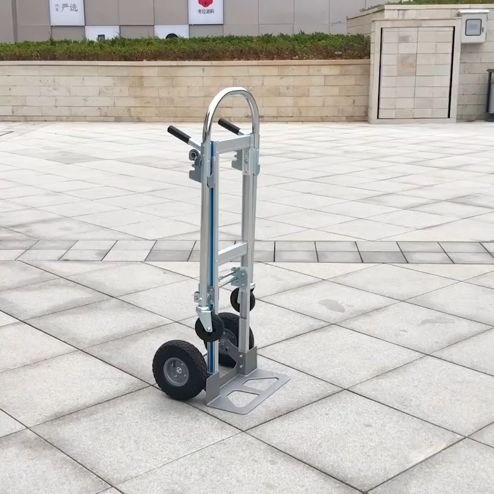 Carrello pieghevole in alluminio, portata 100 kg, trasporto facile e veloce (tipologia 2