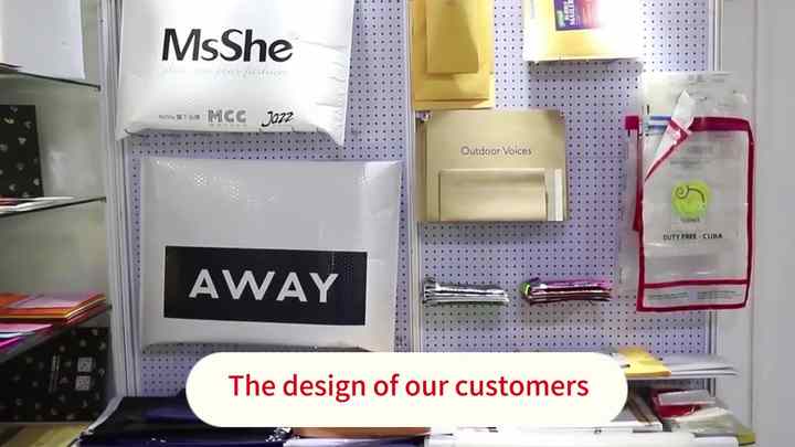 Colorful Print Mailing Bags Small Business Recycle Plastic