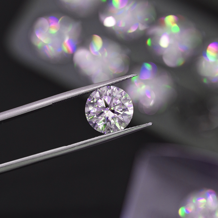 Brilliant Cutting White Color Unit Price Moissanite Gemstone 2mm to 15mm Round Shape Free Fire Synthetic Loose Diamond