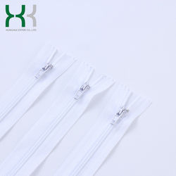 #3 Wholesale Polyester Close End Accessory Nylon White Zipper