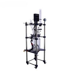 Chemical equipment pyrolysis glass reactor for laboratory
