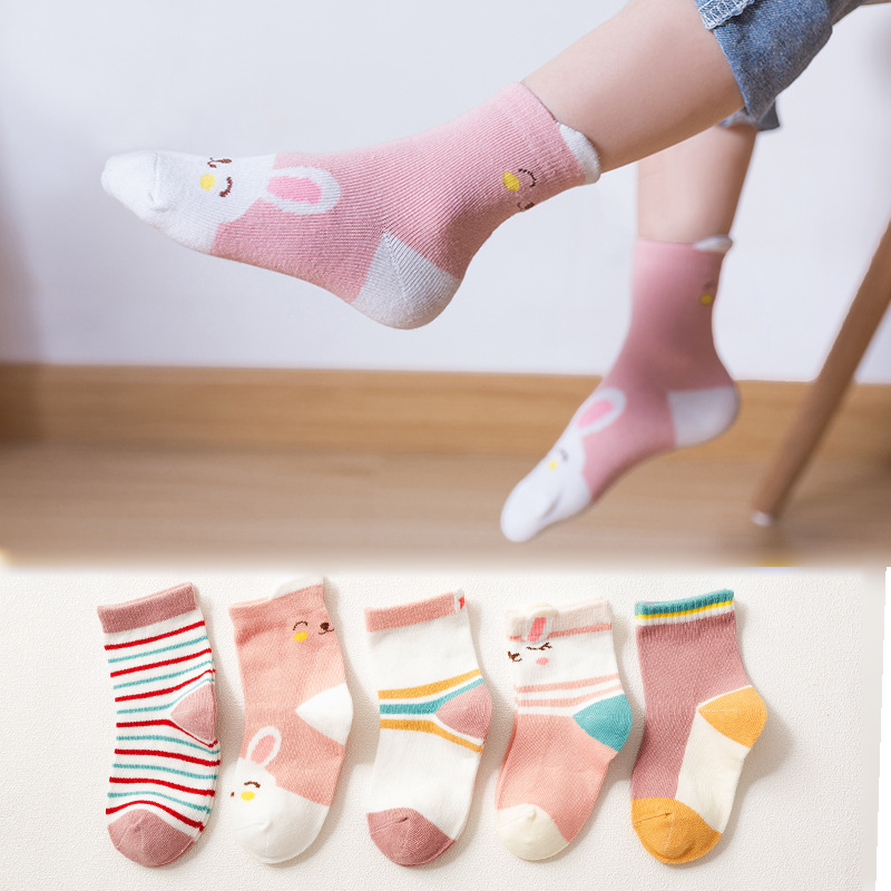 New Baby Kids Soft Cotton Socks Boys,Girls,Baby,Cute Cartoon animal Stripe Dots Fashion Sport Socks Autumn Winter Gift B1