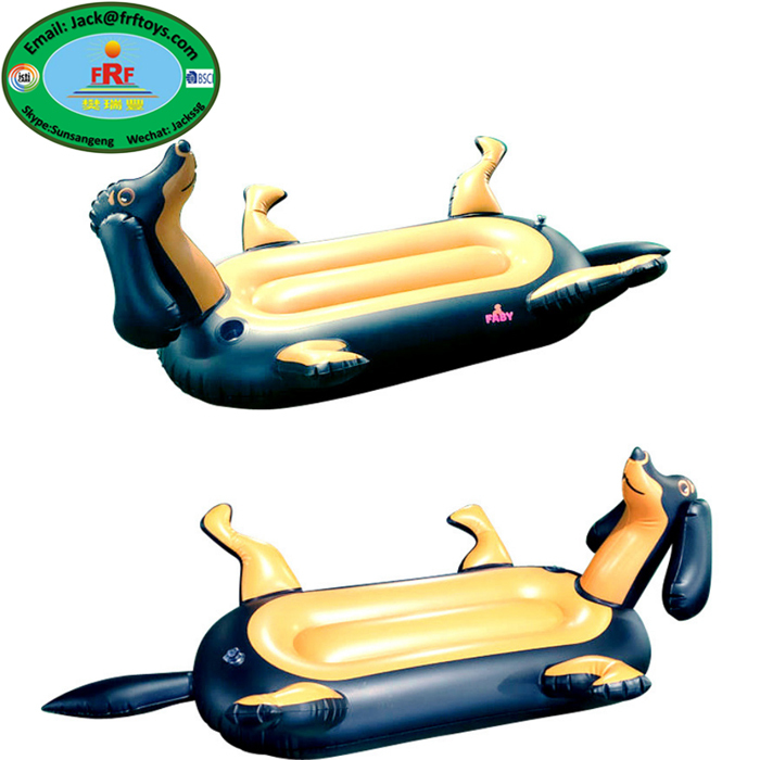 Flotteur De Piscine Pour Chien - Radeau PVC Grand Format 140x96 Cm Pour Jusqu'à 3 Chiens, Pliable Et Portable