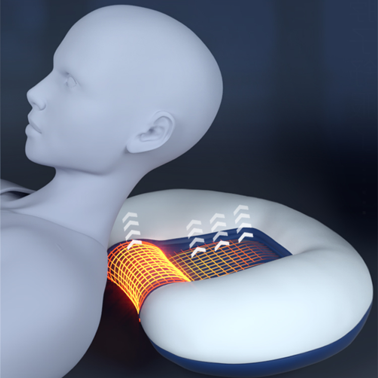 Ce комфорт головы и шеи мышцы боль 3d глубокая Ткань Электрический разминание Вибрационный шиацу выберите массаж подушки с тепла