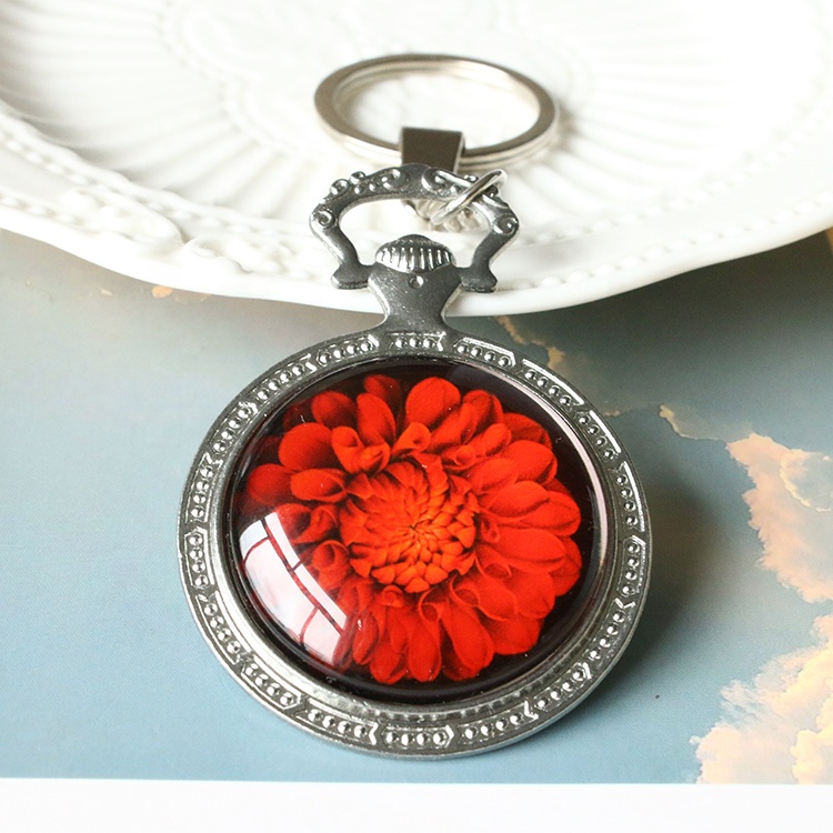 Брелок креативный заказной фото металлическая подложка хрустальный стеклянный держатель для ключей