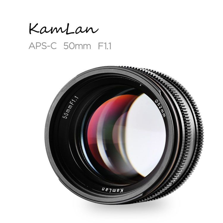 Kamlan 50mm F1.1 APS-C Large Aperture Manual Focus Lens