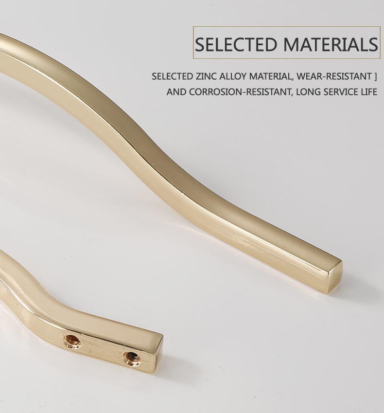 American style Zamak 128Mm Decorative Gold Furniture Hardware Pull Handle For Cabinet//
