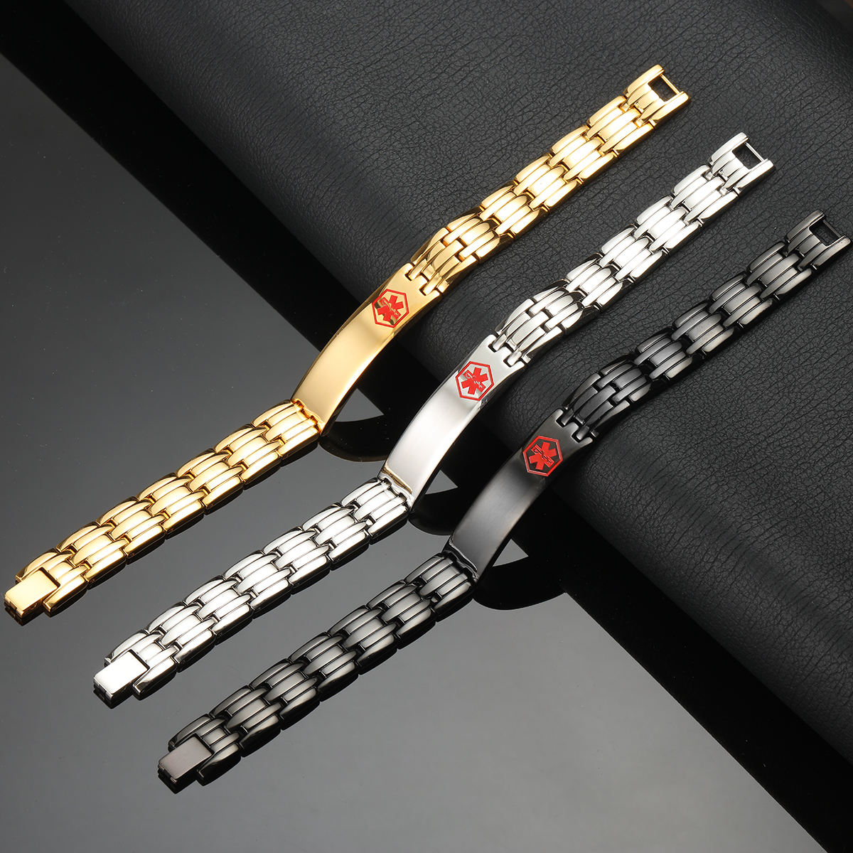 女士玫瑰金不锈钢磁性手镯 - buy stainless steel bracelet,women