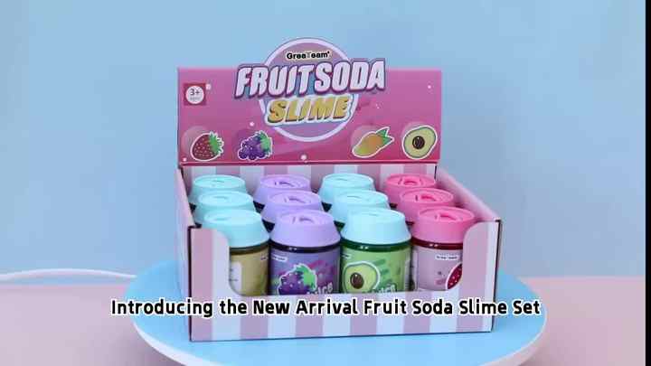Fruit Soda Slime Set 145g - Scented DIY Stress Relief Clay for