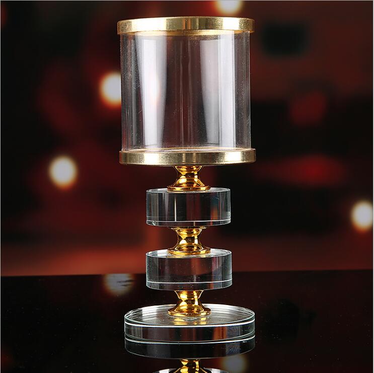 Хрустальный акриловый подсвечник, золотые хрустальные подсвечники для свадеб