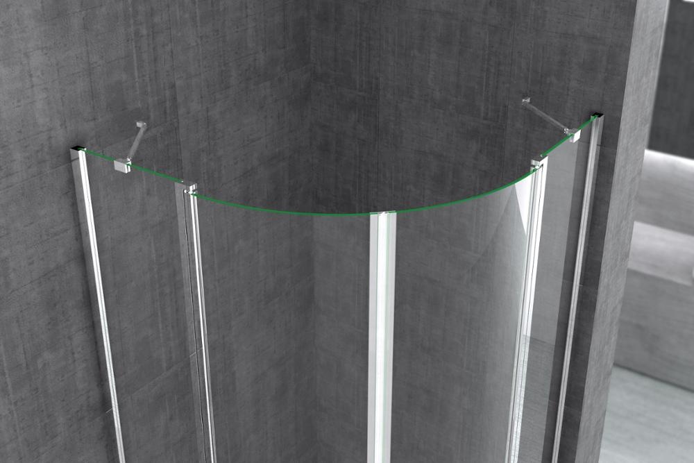 Hangzhou Round Sliding Shower Room Quadrant Standing Shower Enclosure