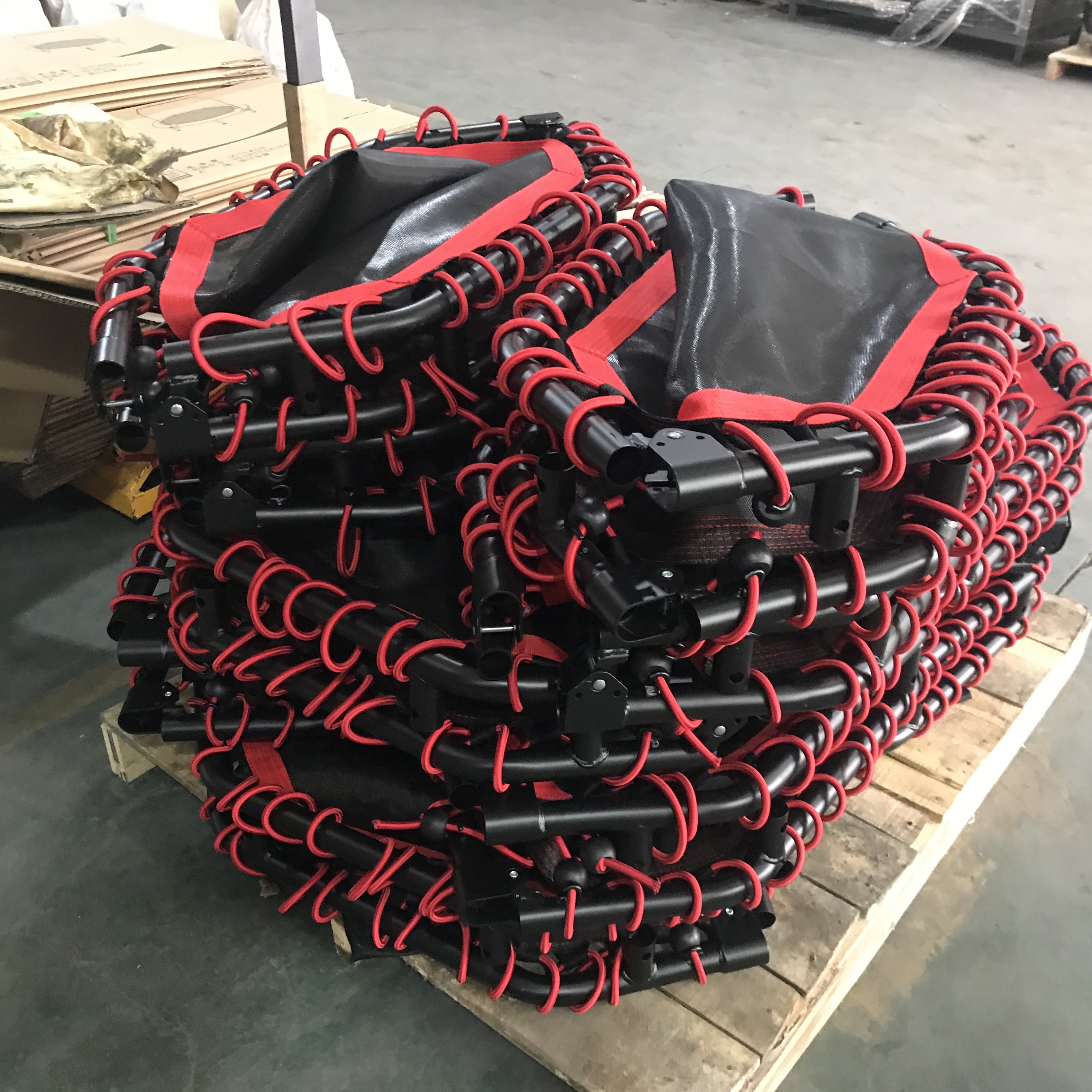 2021 китайский производитель, Складной батут для прыжков и фитнеса с ручкой