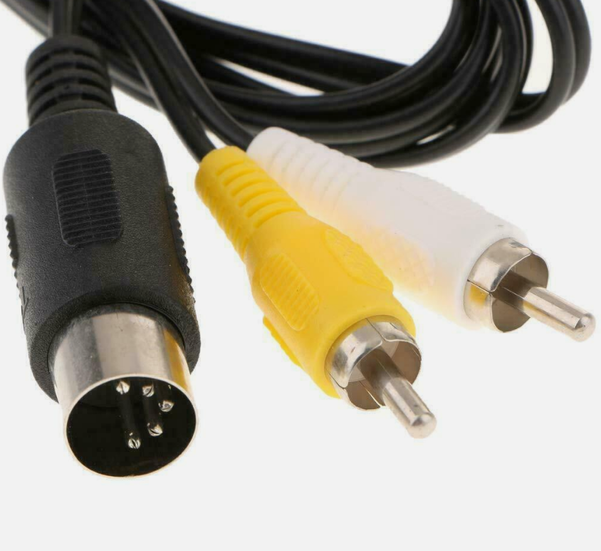 Cabo de cabo de áudio e vídeo lkcl956 rca tv av para sistema mestre sega genesis