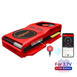 O Smart BMS com ventilador 48 14S V Placa de Proteção Da Bateria De Lítio 150A 200A 250A RS485 UART PODE Bluetooth APP PC