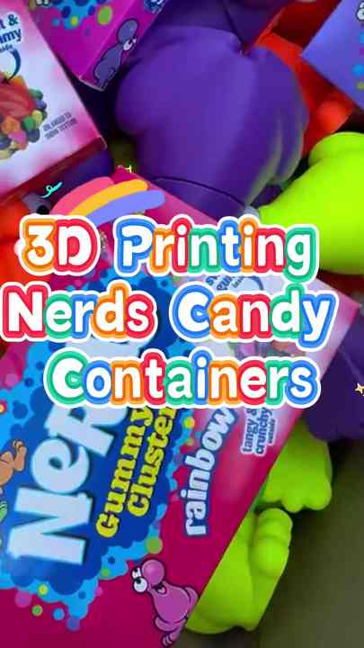Creative FDM PLA PETG 3D Printed Nerds Candy 3.5G 7G Flowers Jar Unique ...