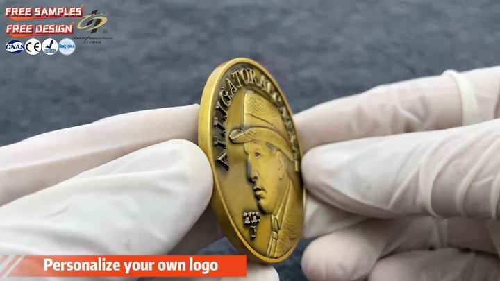 Your Own Design Challenge Coin Double Sided Embossing Commemorative ...