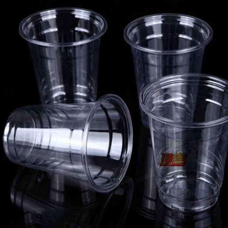 ПЭТ 24 унции пластиковые прозрачные чашки с плоскими крышками Купола для кофе со льдом bubble boba чай смузи
