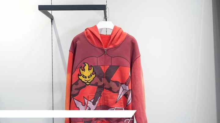 Custom Logo Embroidered Cotton Ninja Hoodie - Zip-Up, DTG Printed