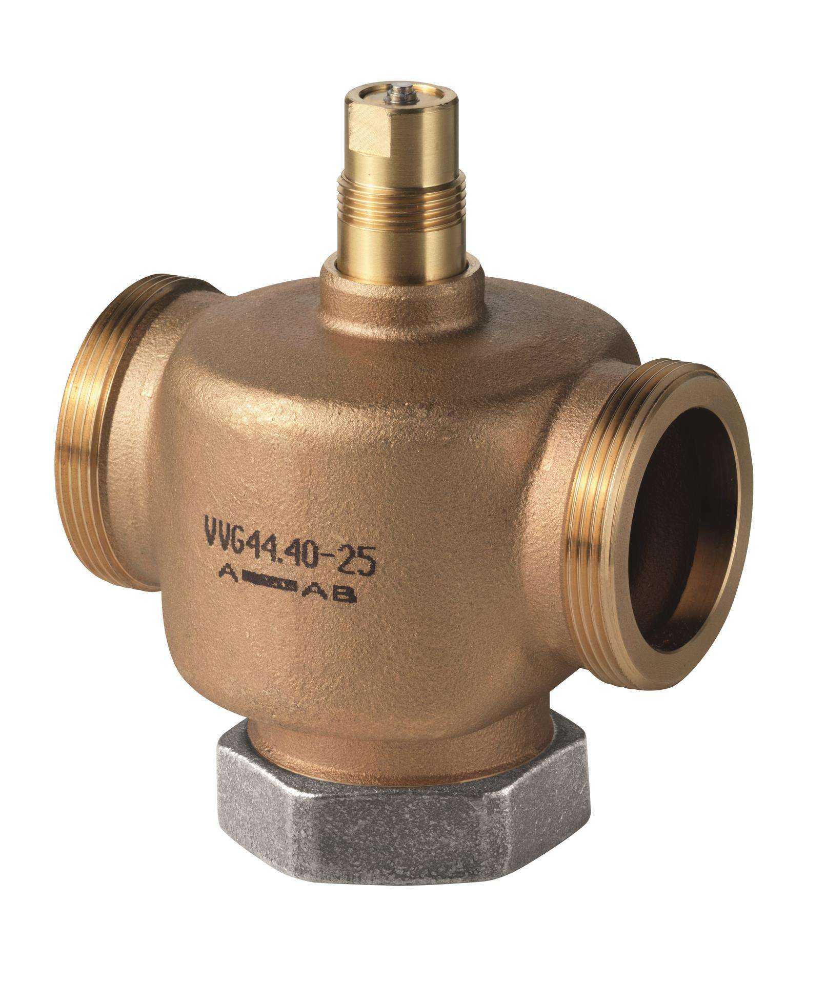 3-Way VXG44.20 Seat Valve PN16 with Externally Threaded