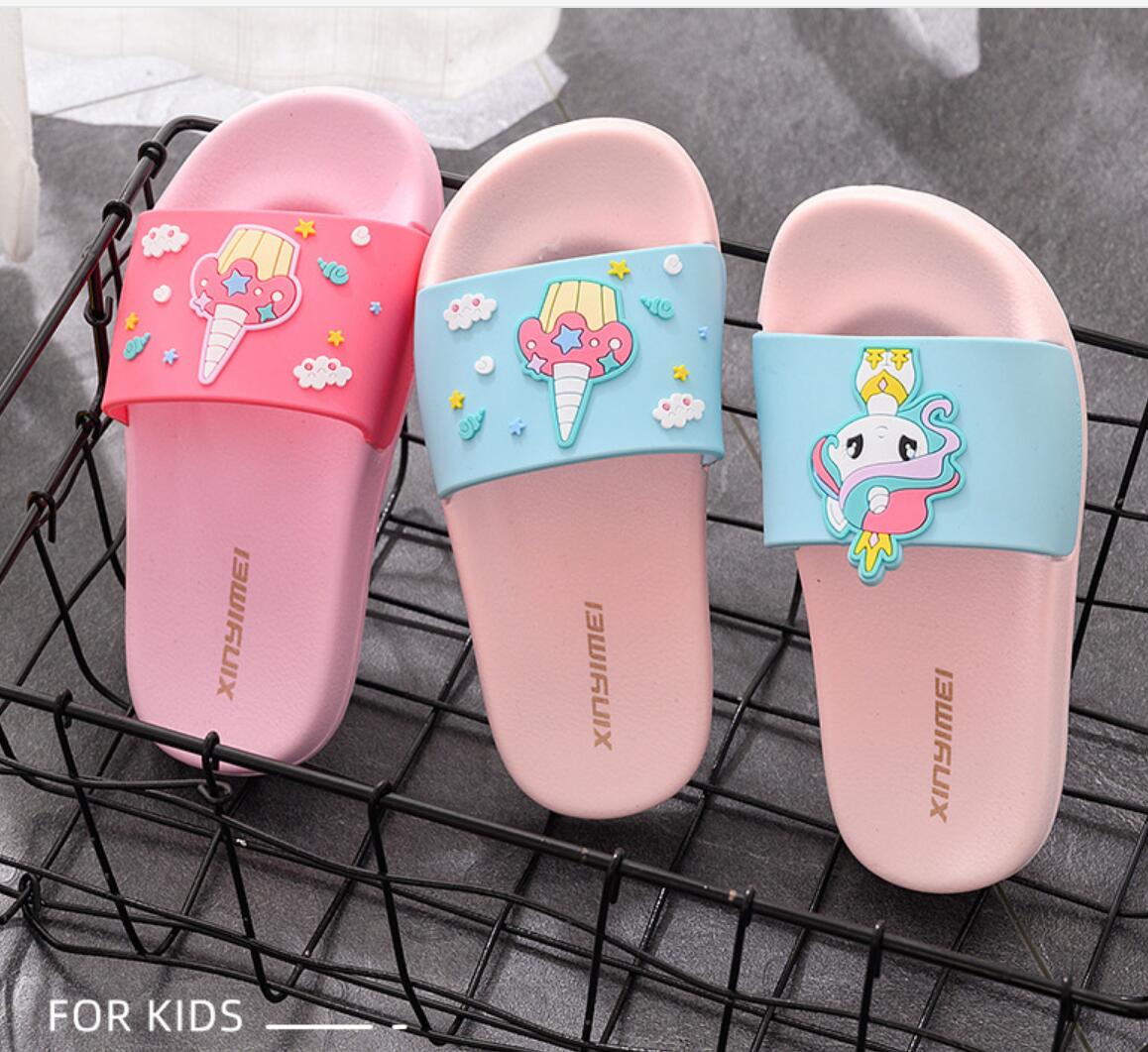 Оптовая продажа с фабрики Единорог летние тапочки в виде единорога для дома и улицы Тапочки