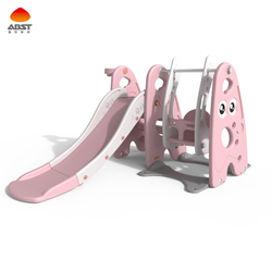 Mini  Playground Equipment Baby Plastic castle slide and swing