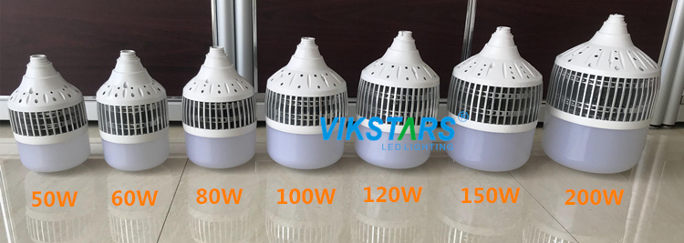 High Power CRI80 High Bay LED Light Bulb 80W 180deg Beam Angle