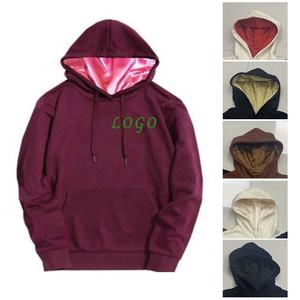silk lined hoodie