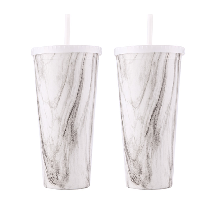 Многоразовые большие плоские пластиковые прозрачные стаканы с двойными стенками sippy Cup оптом