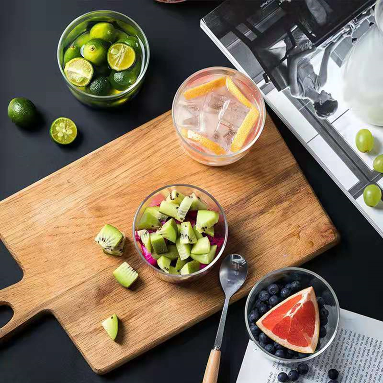 Clear Glass Mousse Cup Milk Cup Breakfast Cup High Borosilicate