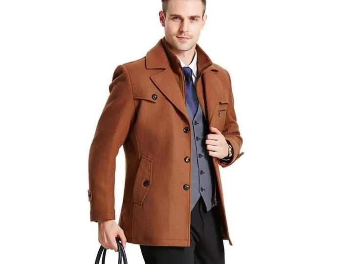 TONGYANG Men's Wool Coats Warm, Stylish, and Sustainable
