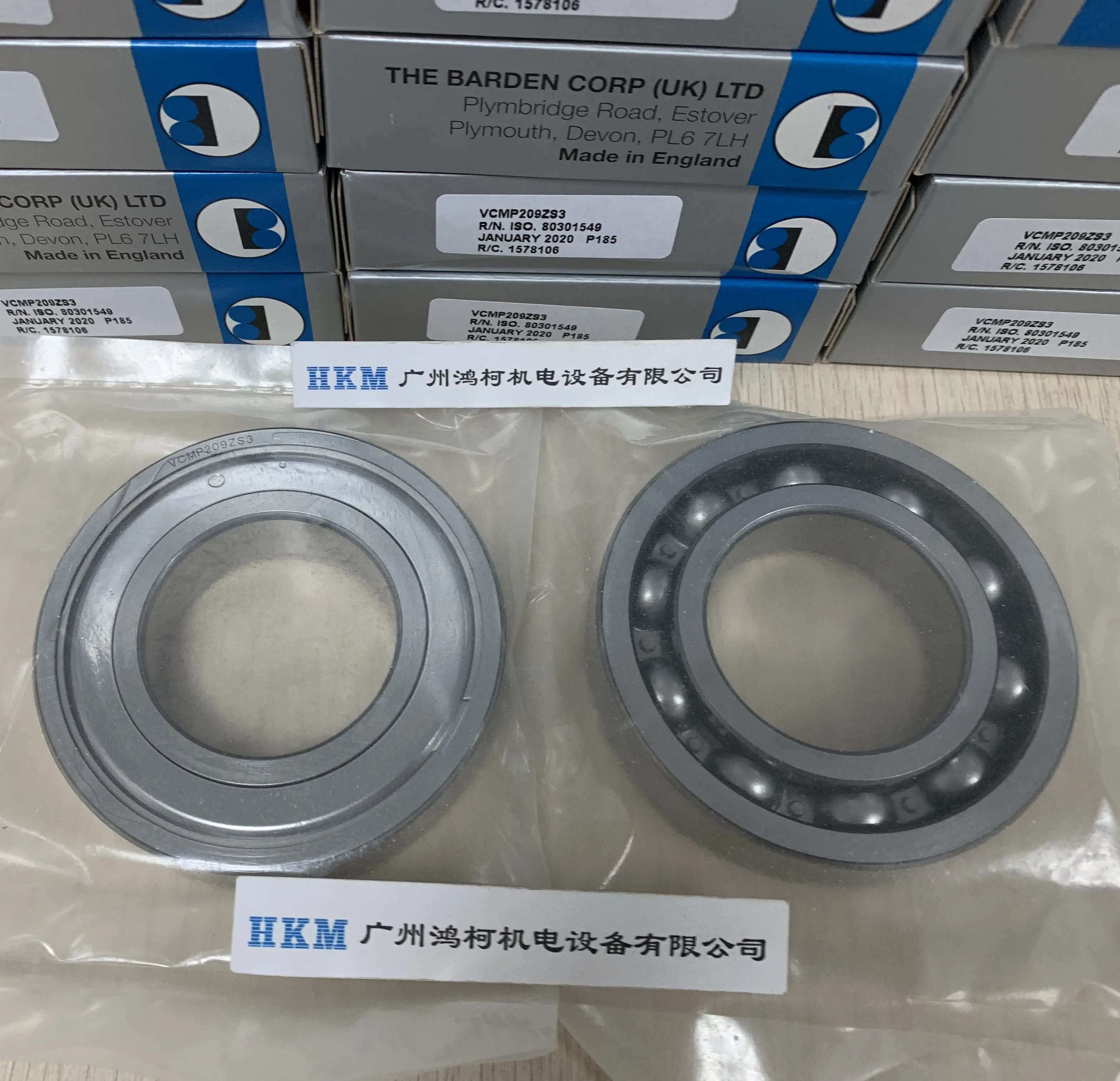 100 mm OD 100 mm Width Spindle Contact Angle 25° Pack of 2 55 mm ID Barden Bearings 211HEDUH Pair Ball Bearings Heavy Preload Angular Contact 