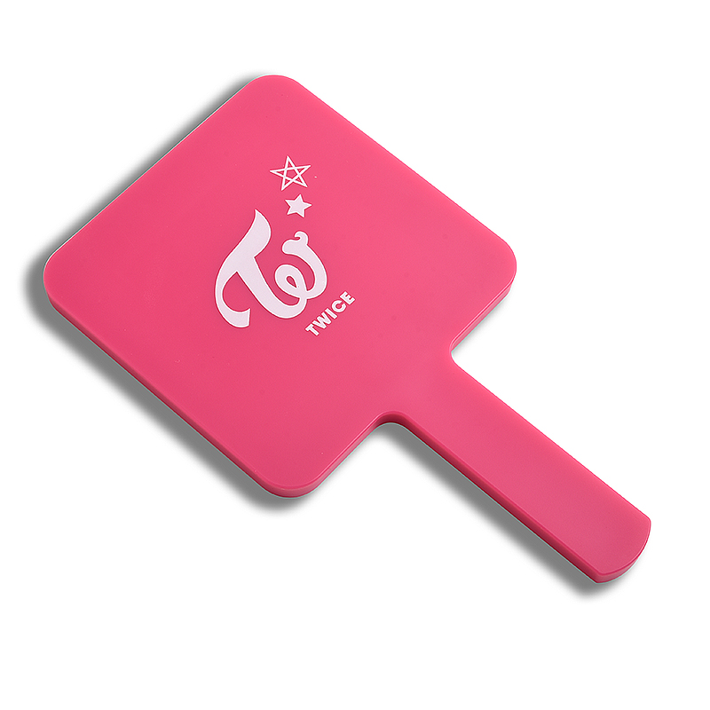 Портативное пластиковое зеркало ABS с ручкой для салона красоты портативное квадратное большое косметическое зеркало