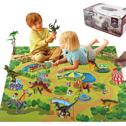 New creative Dinosaur toys imitate dinosaurs Dinosaur World game carpet for children