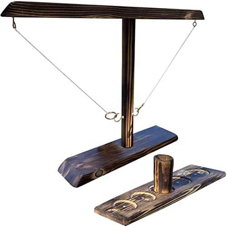 Деревянное кольцо ручной работы, крючки для бросания, лестница, ручной набор для настольных игр, кольцо для бросания, игры для детей и взрослых