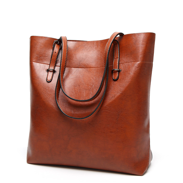 New Women'S Fashion Simple Tote Bags One Shoulder Aslant Leisure Female Bag Large Capacity Female Bag