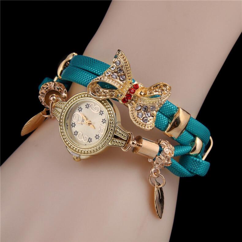 Casual Fashion ladies bracelet watch bow knot wish new bracelet Creative watch