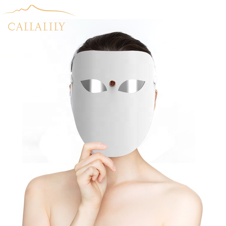 Терапия красным СИД светом маска для лечения акне 3 вида цветов фотон лицевая терапия по уходу за кожей Инструмент