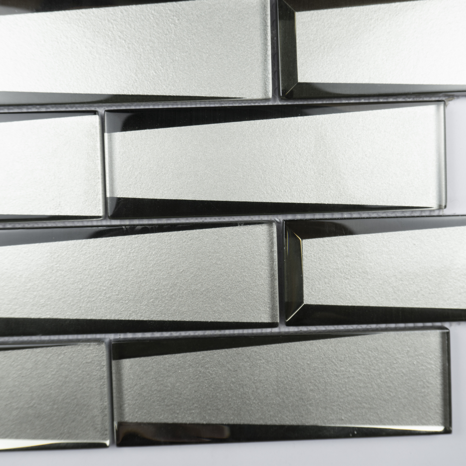 3D Hotel Project Glass Hexagonal Mosaics 8mm Thickness Mosaic Tile