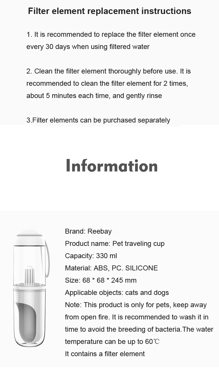 Wholesale Durable Fashion 2 In 1 Pet Dog Water Bottle Portable Pet Outdoor Water Bottle For Large Small Dog