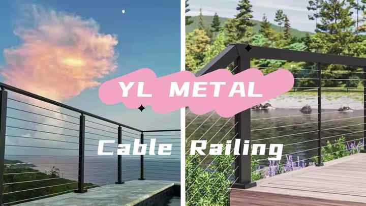 Wire Rope Hand Rail YL METAL New Style Balustrade & Handrail Wire Rope Stainless Balcony ...