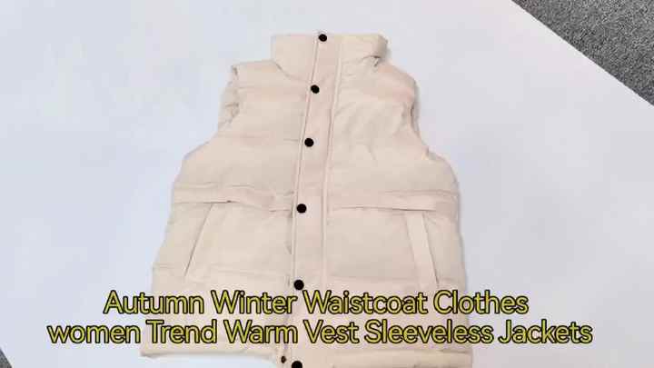 High Quality Autumn Winter Women Padded Vest Warm Stylish