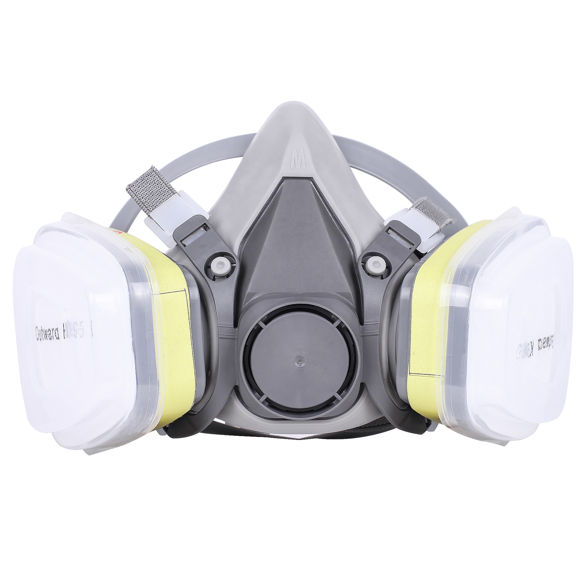 呼吸保护自我呼吸双过滤器半脸防毒面具 - buy half face gas mask
