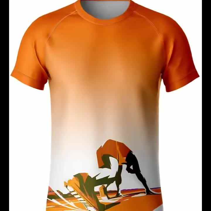 AI-MICH Quick Dry Polyester Tshirts Custom Marathon Prints