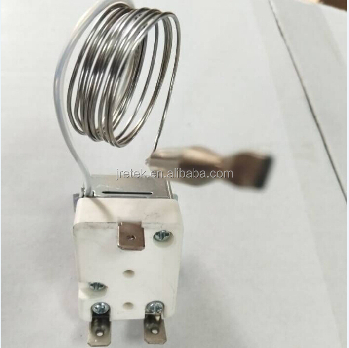 Microwave oven auto reset bimetal capillary tube thermostat 300C(fry pan thermostat)