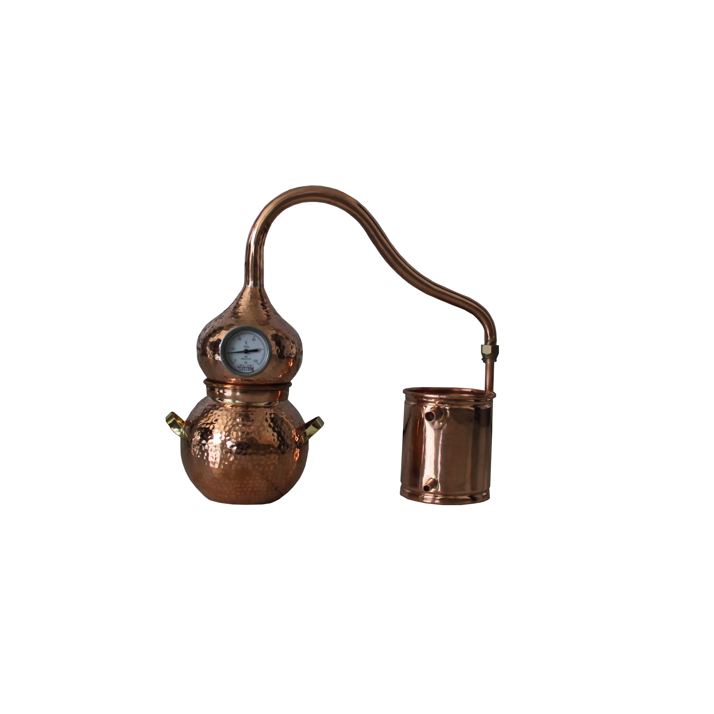 Краситель 2L ручной работы, горшок лунного блеска, небольшой медный дистиллятор с Alembic, для домашнего использования