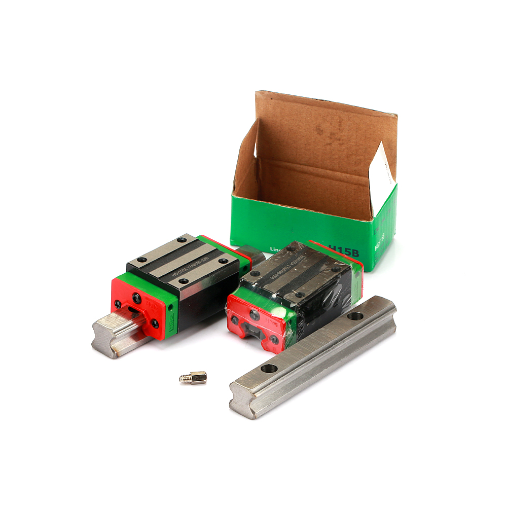 15mm width square linear guide rails HGR with flange block Slider bearings HGR15 HGW15CC HGH15CA